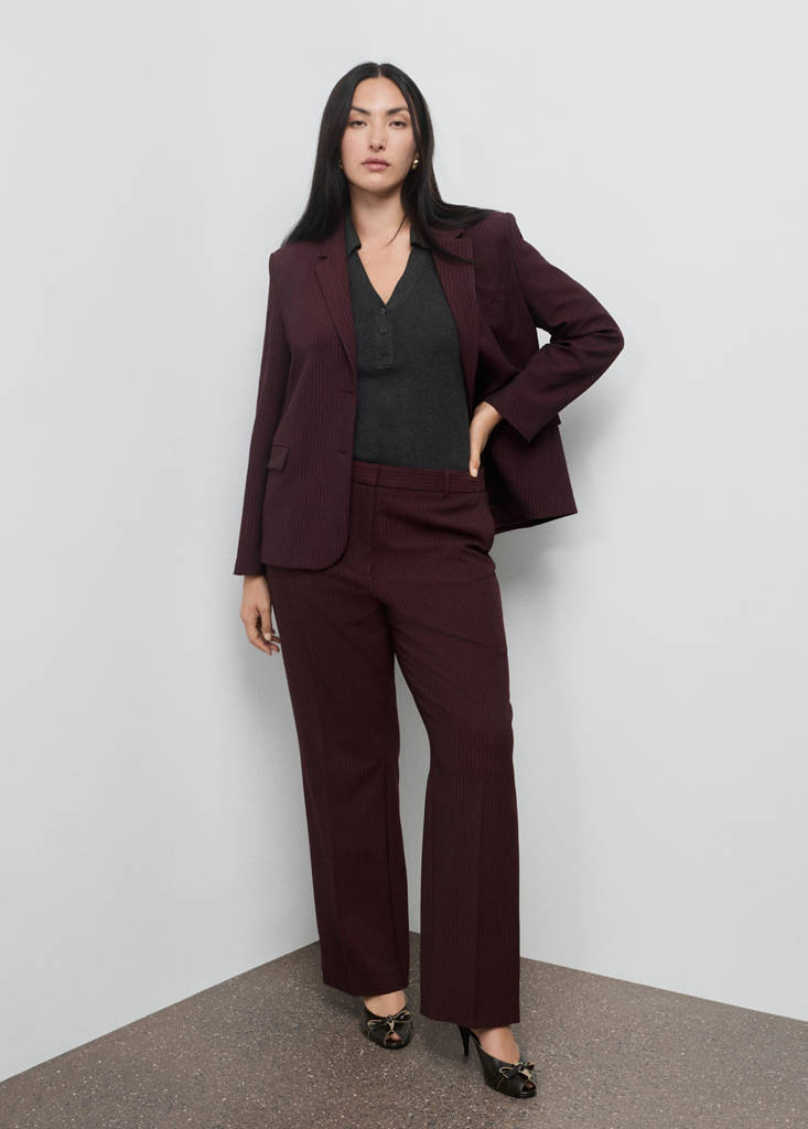 Pantalon De Tailleur Droit