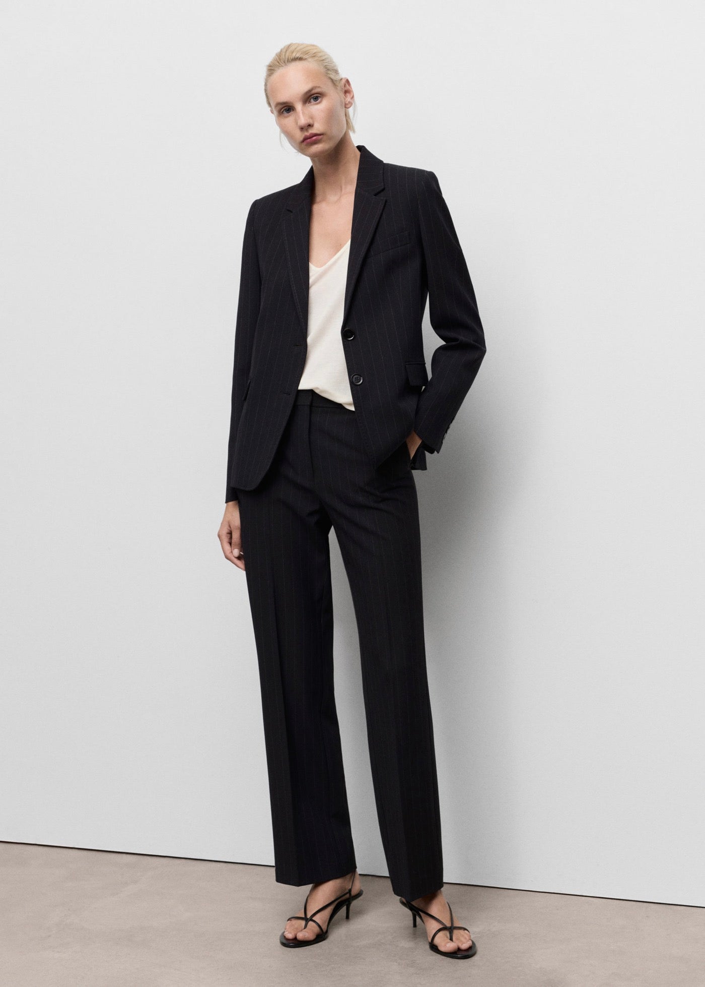 Pantalon De Tailleur Droit