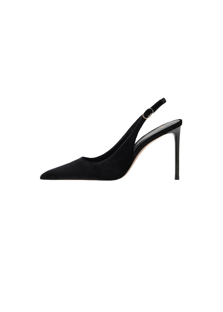 Chaussure À Talon Velours