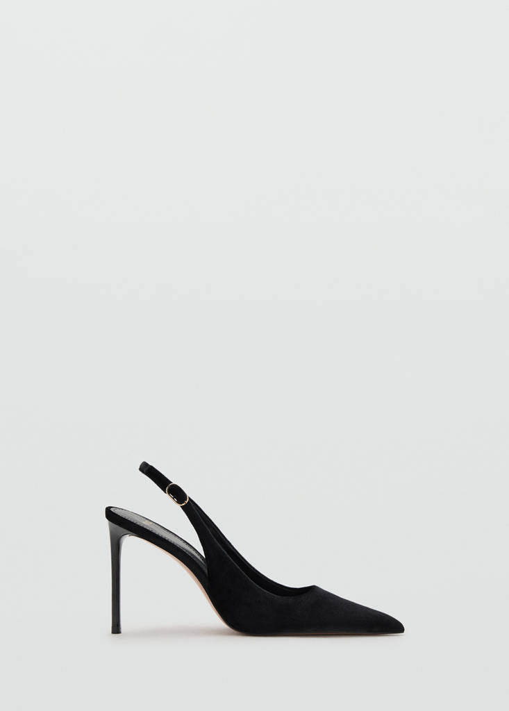 Chaussure À Talon Velours