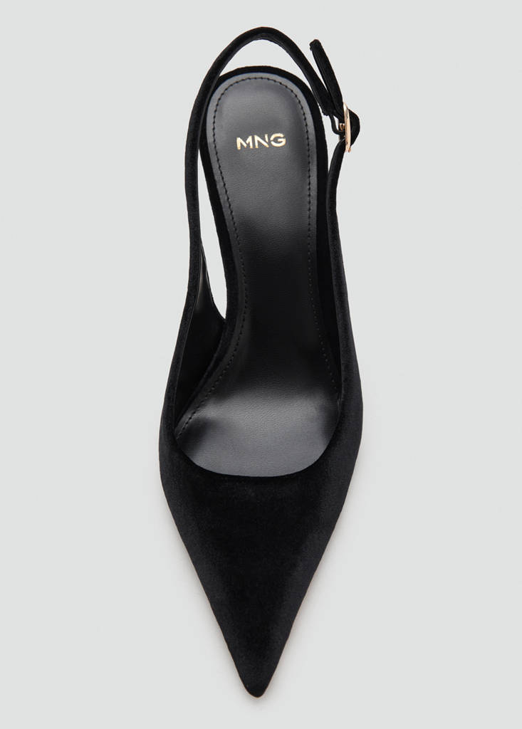 Chaussure À Talon Velours