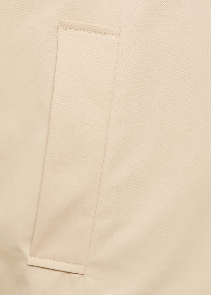 Trench Court Oversize Avec Passants De Ceinture