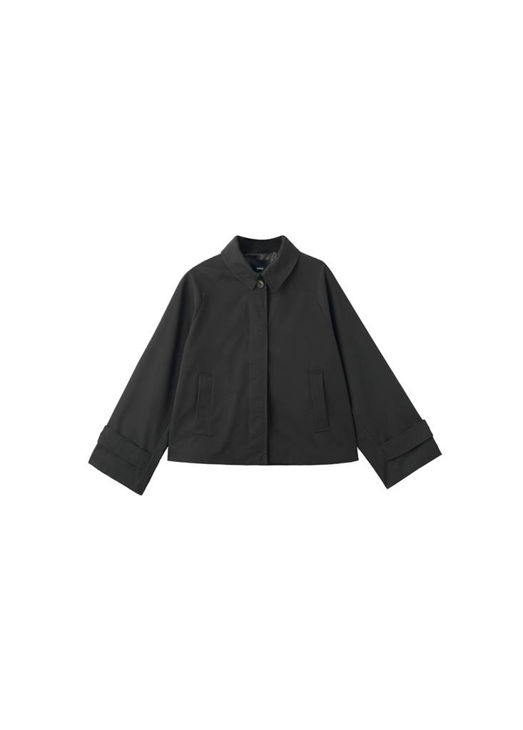 Trench Court Oversize Avec Passants De Ceinture