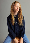 Pamy Navy Blue Blouse - Girl