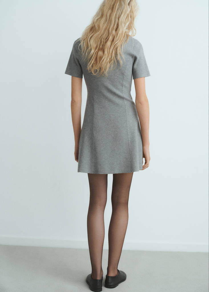 Robe Maille Fine Évasée
