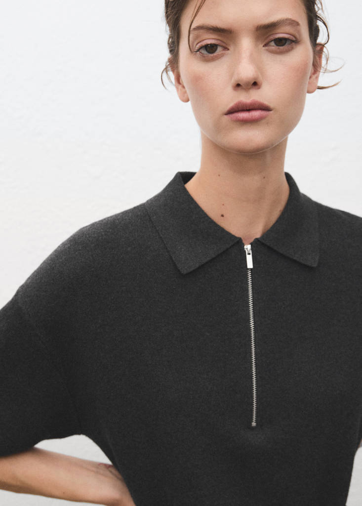 Robe Maille Col Polo