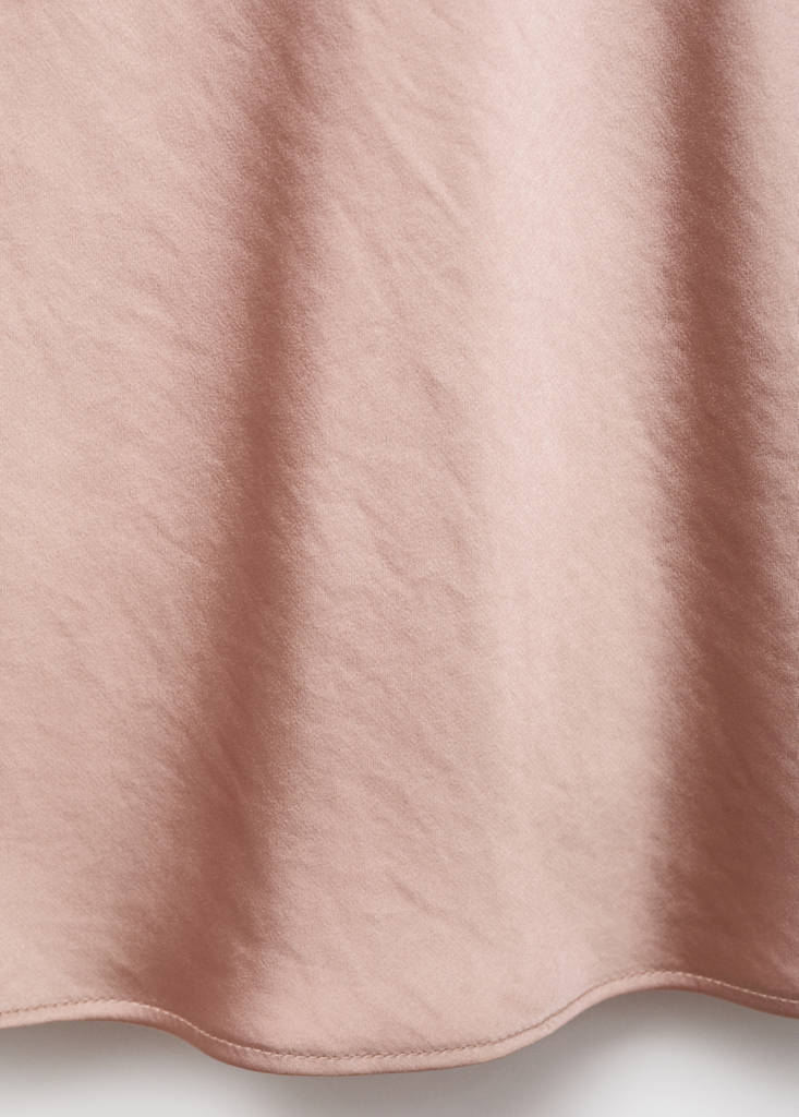 Blouse Satin Col Bénitier