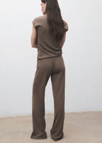 Pantalon Maille Taille Élastique