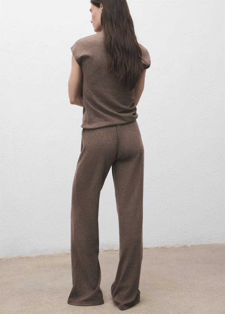 Pantalon Maille Taille Élastique