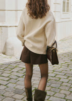 Veste Effet Bouclé À Col Montant