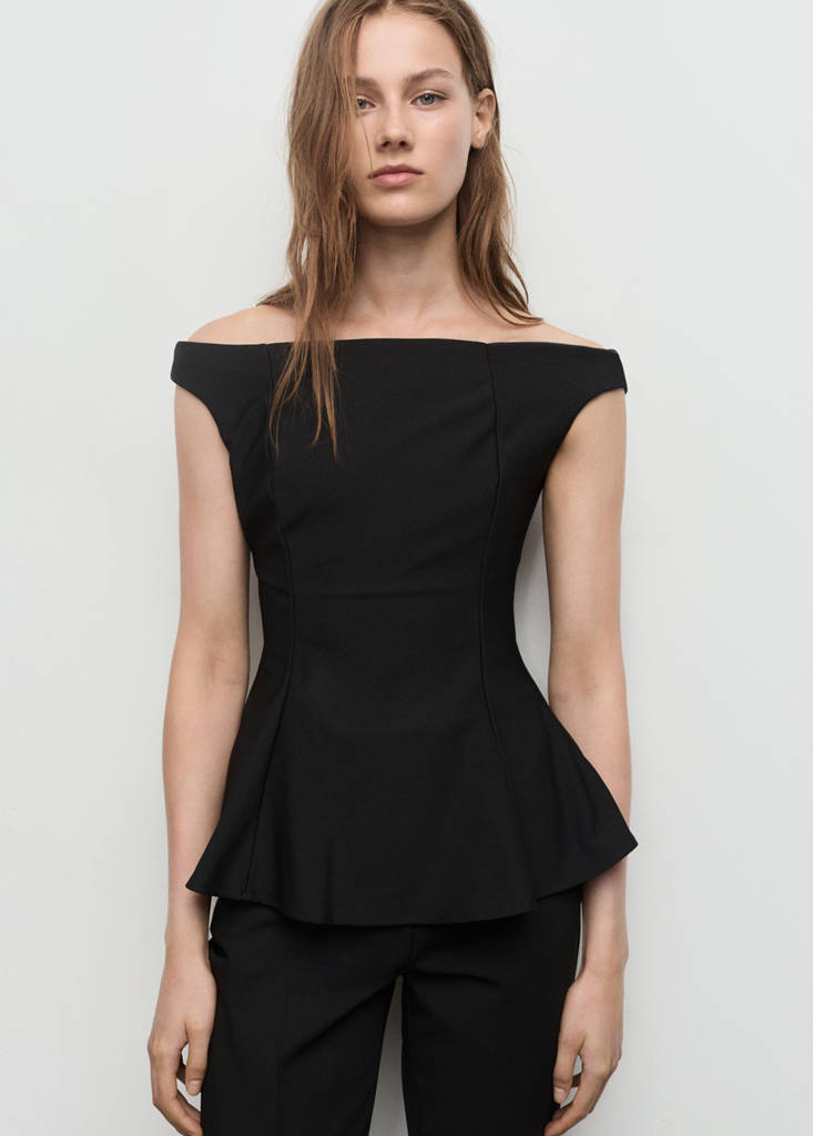 Top Bustier Péplum