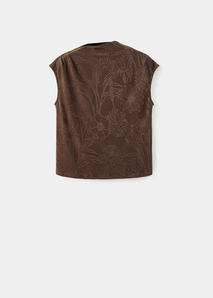 Top Jacquard Floral