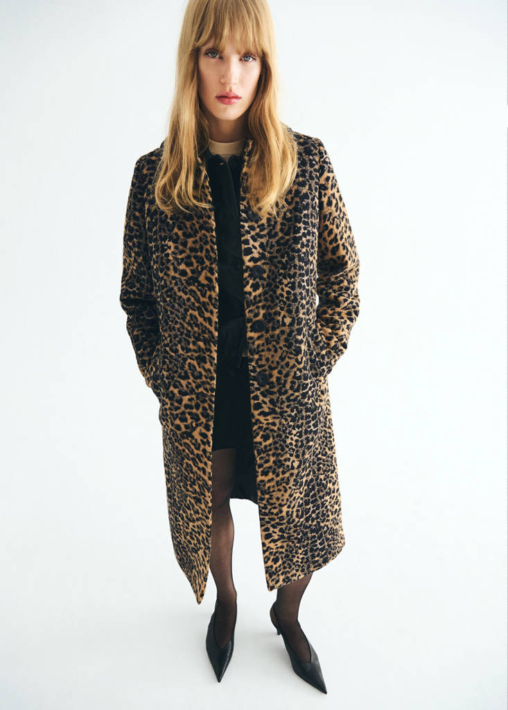 Manteau Long Léopard