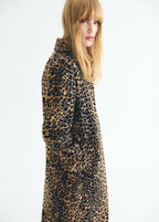 Manteau Long Léopard