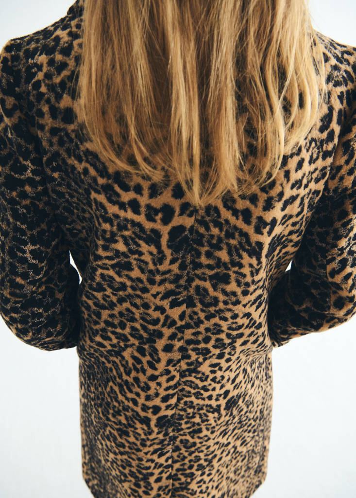 Manteau Long Léopard