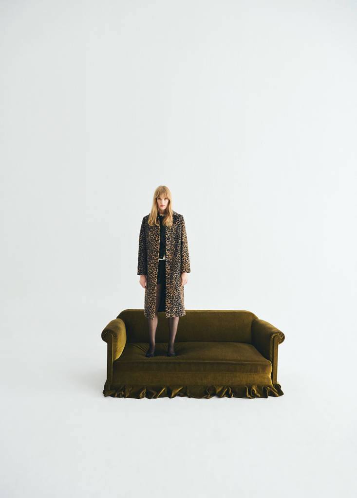 Manteau Long Léopard