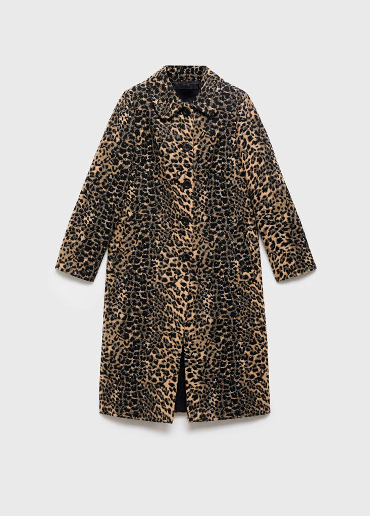 Manteau Long Léopard