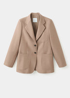 Veste De Costume Laine Mélangée À Poches
