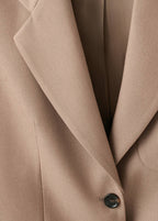 Veste De Costume Laine Mélangée À Poches