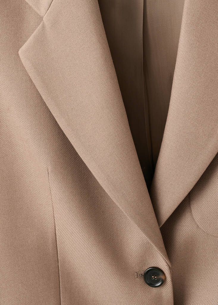 Veste De Costume Laine Mélangée À Poches