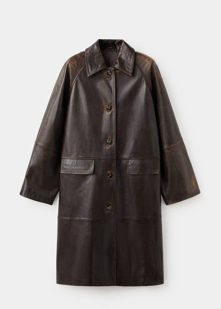 Manteau Long 100% Cuir