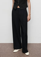 Pantalon Large À Pinces
