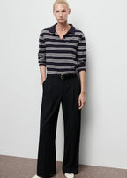 Pantalon Large À Pinces