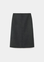 Jupe Midi Laine Fendue