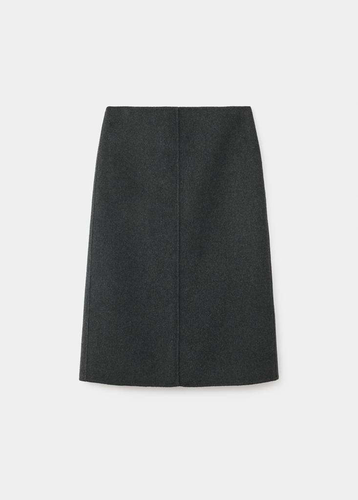 Jupe Midi Laine Fendue