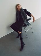 Jupe Midi Laine Fendue