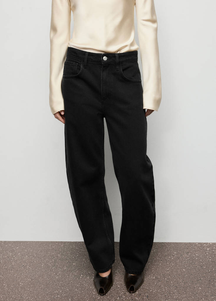 Jean Barrel Taille Haute