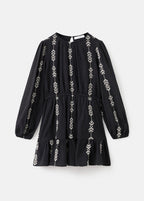 Robe India Noir - Fille