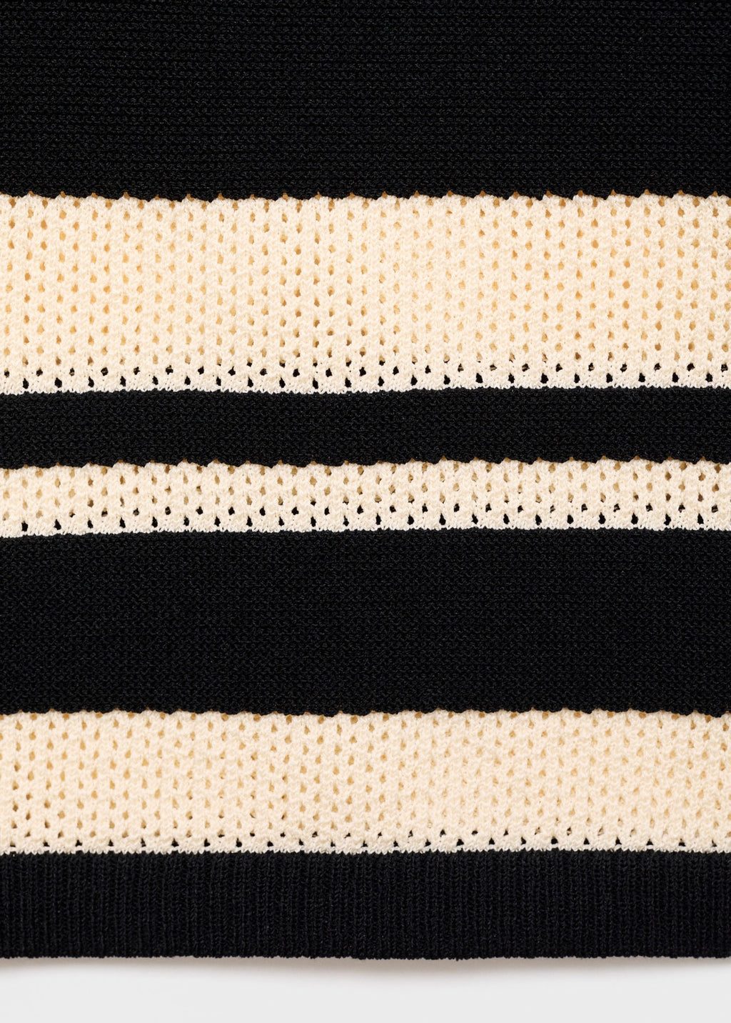 Jupe Midi En Maille À Rayures