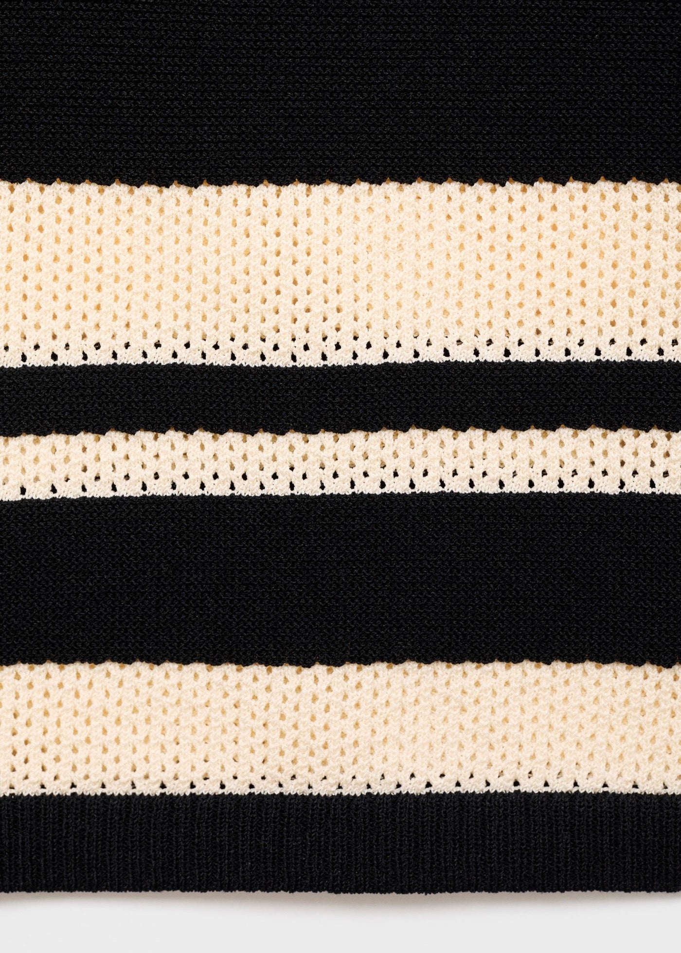 Jupe Midi En Maille À Rayures