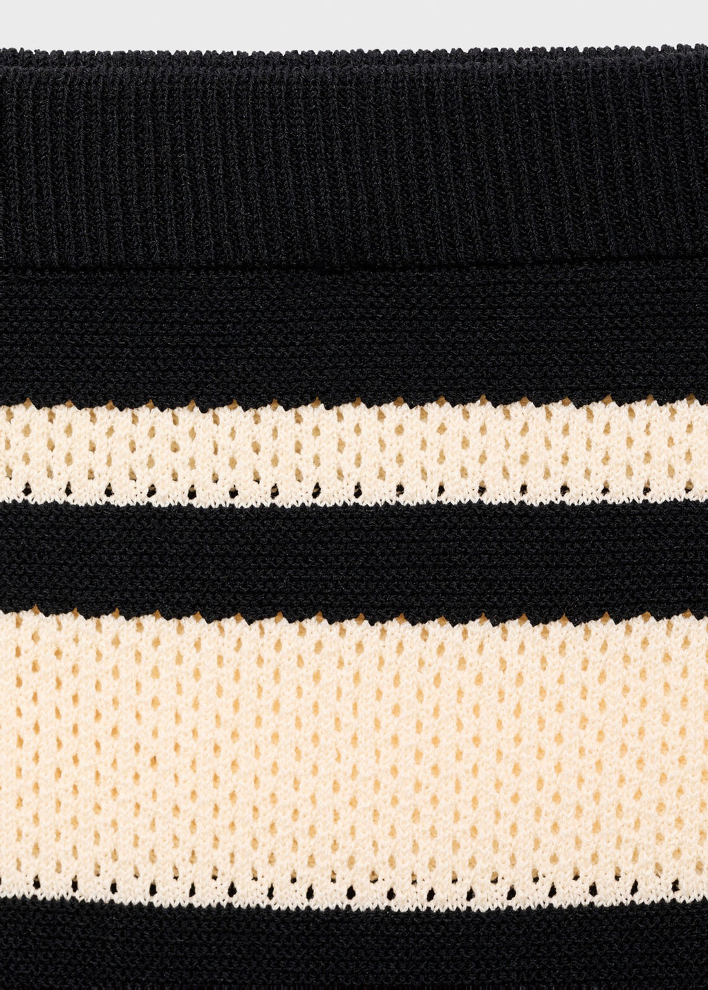 Jupe Midi En Maille À Rayures