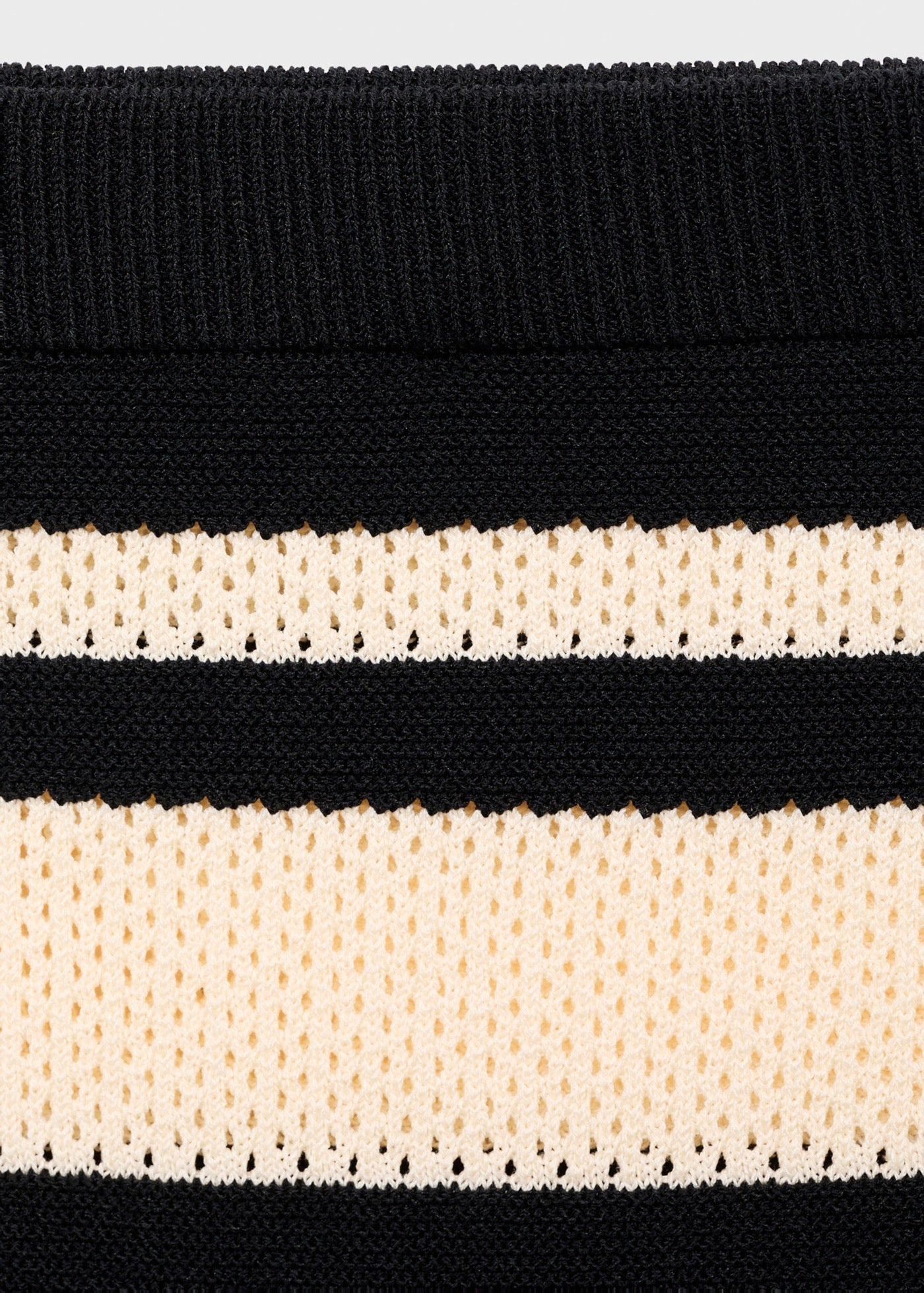 Jupe Midi En Maille À Rayures