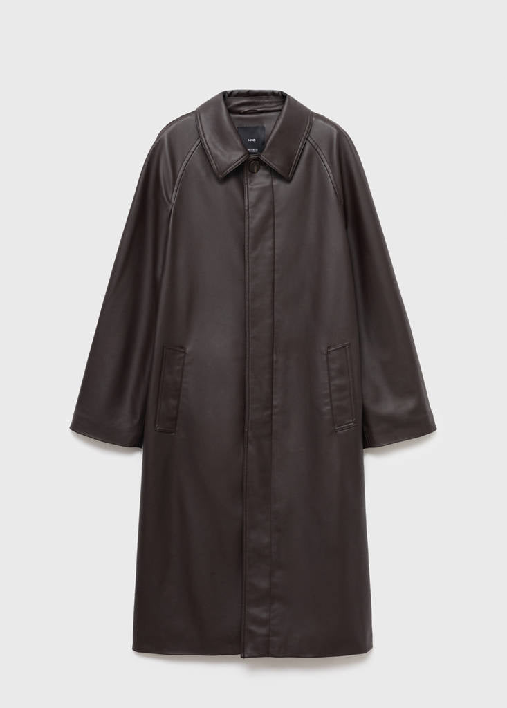 Trench Long Cuir Synthétique