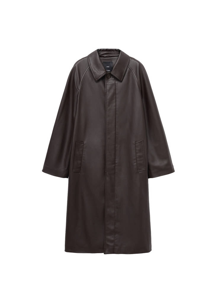 Trench Long Cuir Synthétique