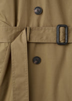 Trench Col En Velours Côtelé Double Boutonnage