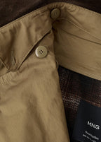 Trench Col En Velours Côtelé Double Boutonnage