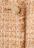 Veste Tweed Bords Effilochés