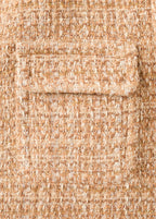 Veste Tweed Bords Effilochés