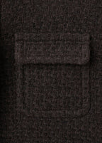 Veste Tweed Bords Effilochés
