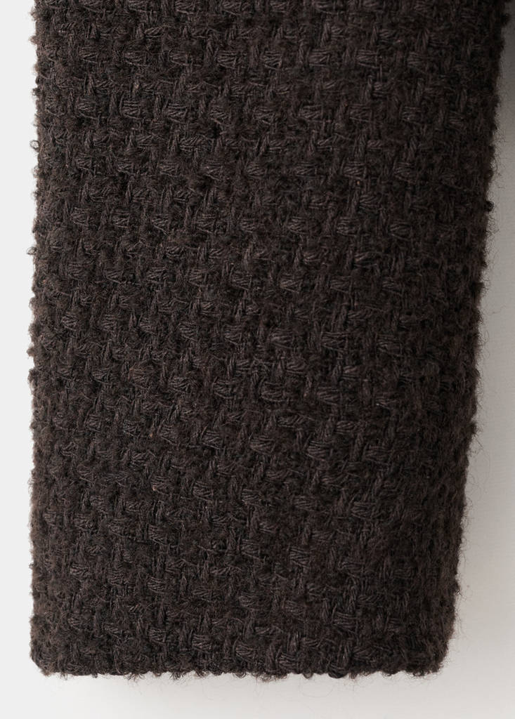 Veste Tweed Bords Effilochés