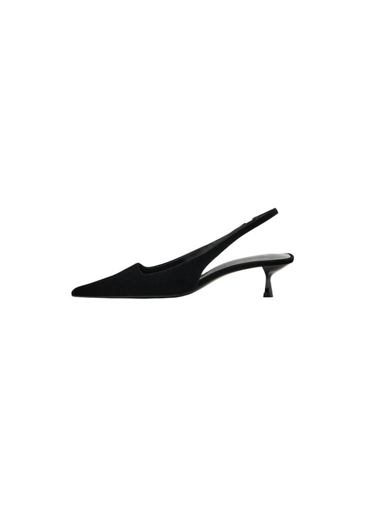 Chaussure À Talon Velours