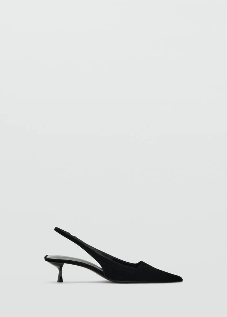 Chaussure À Talon Velours