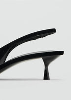 Chaussure À Talon Velours