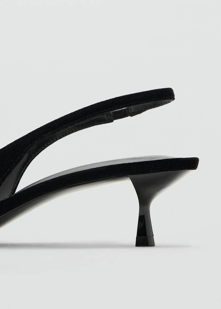 Chaussure À Talon Velours