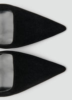 Chaussure À Talon Velours