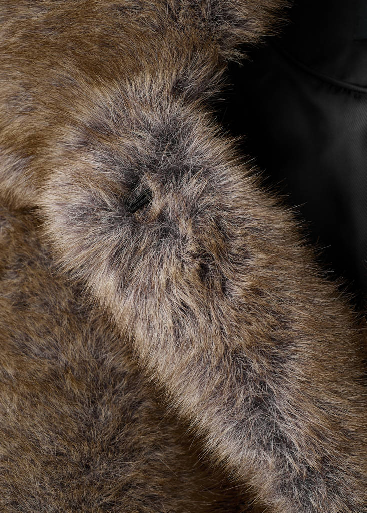 Veste Crop Fausse Fourrure